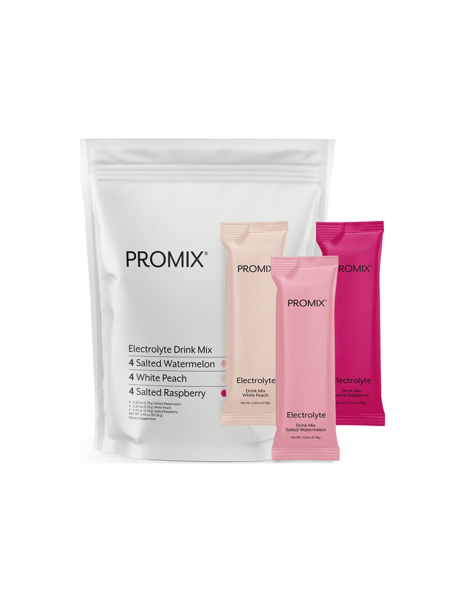 Electrolitos ProMix Sal Rosa paquete variado 12 Sobres