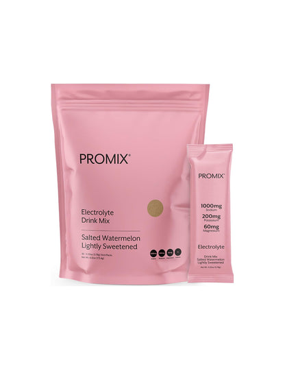 Electrolitos en polvo ProMix sal rosa del Himalaya sabor Sandía 30 Sobres