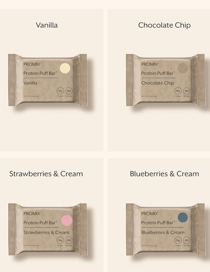 Barras de Proteína ProMix Puff Variado 12 pzas
