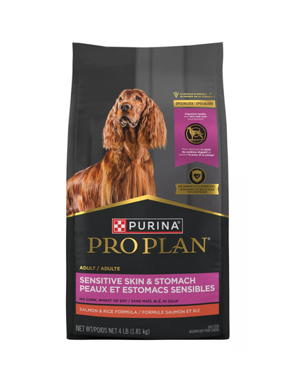 Alimento seco para perros adultos Purina Pro Plan Sensitive Skin & Stomach - Salmón y arroz