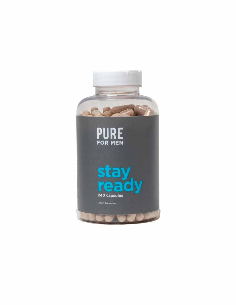 Pure for Men Suplemento de fibra Cleanliness Stay Ready 240 cápsulas