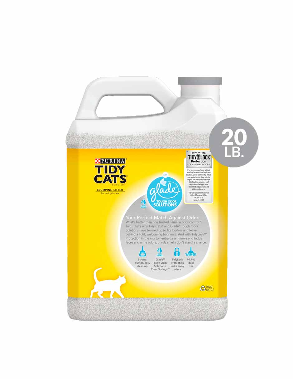 Purina Tidy Cats arena para gatos con desodorizante Glade Clear Springs 9kg