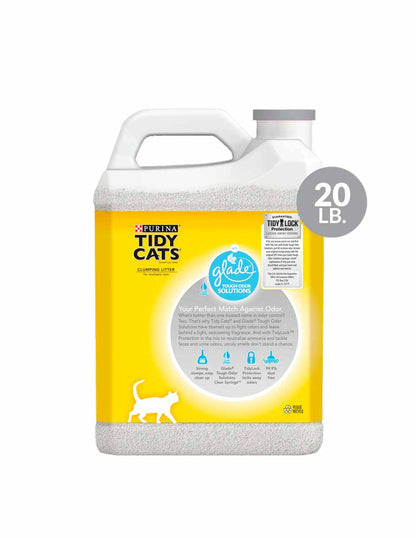 Purina Tidy Cats arena para gatos con desodorizante Glade Clear Springs 9kg