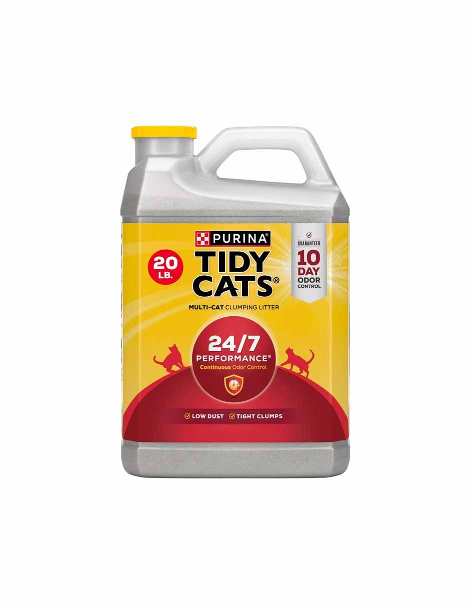 Purina Tidy Cats Arena para gatos 24/7 control de olores y bajo contenido de polvo