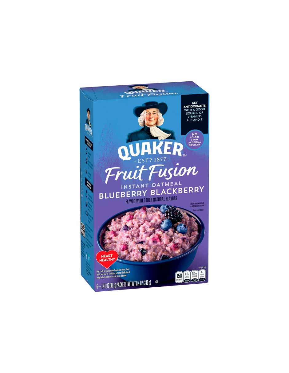 Quaker Avena Instantánea Fruit Fusion Blueberry 240gr