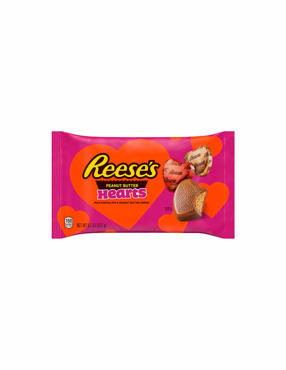 Reese´s corazones chocolate con mantequilla de maní San Valentín 257gr