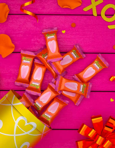 Reese's chocolates corazones rosas con mantequilla de maní San Valentín 272gr