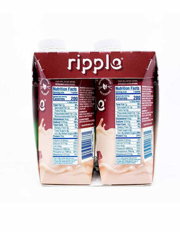 Ripple batido proteína vegana sabor chocolate 4 pack