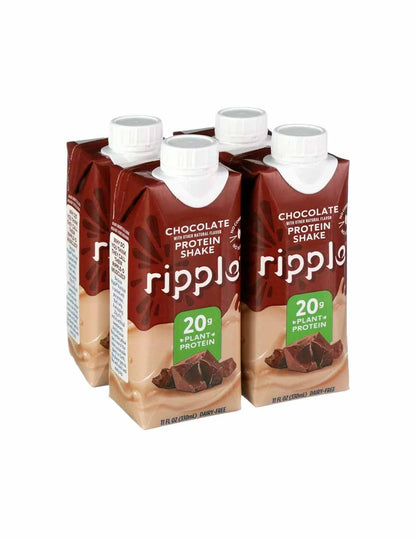 Ripple batido proteína vegana sabor chocolate 4 pack