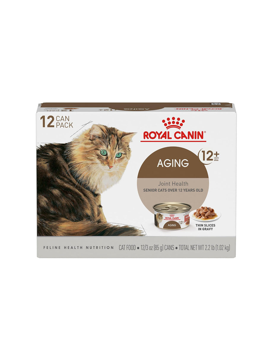 Alimento húmedo para gatos mayores de 12 años Royal Canin 12 latas