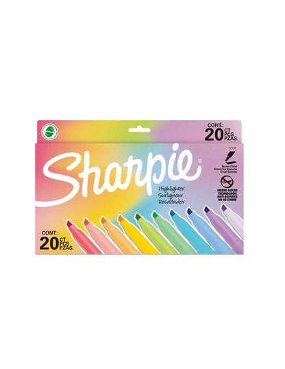 Resaltadores Sharpie de Bolsillo 20 Colores Surtidos