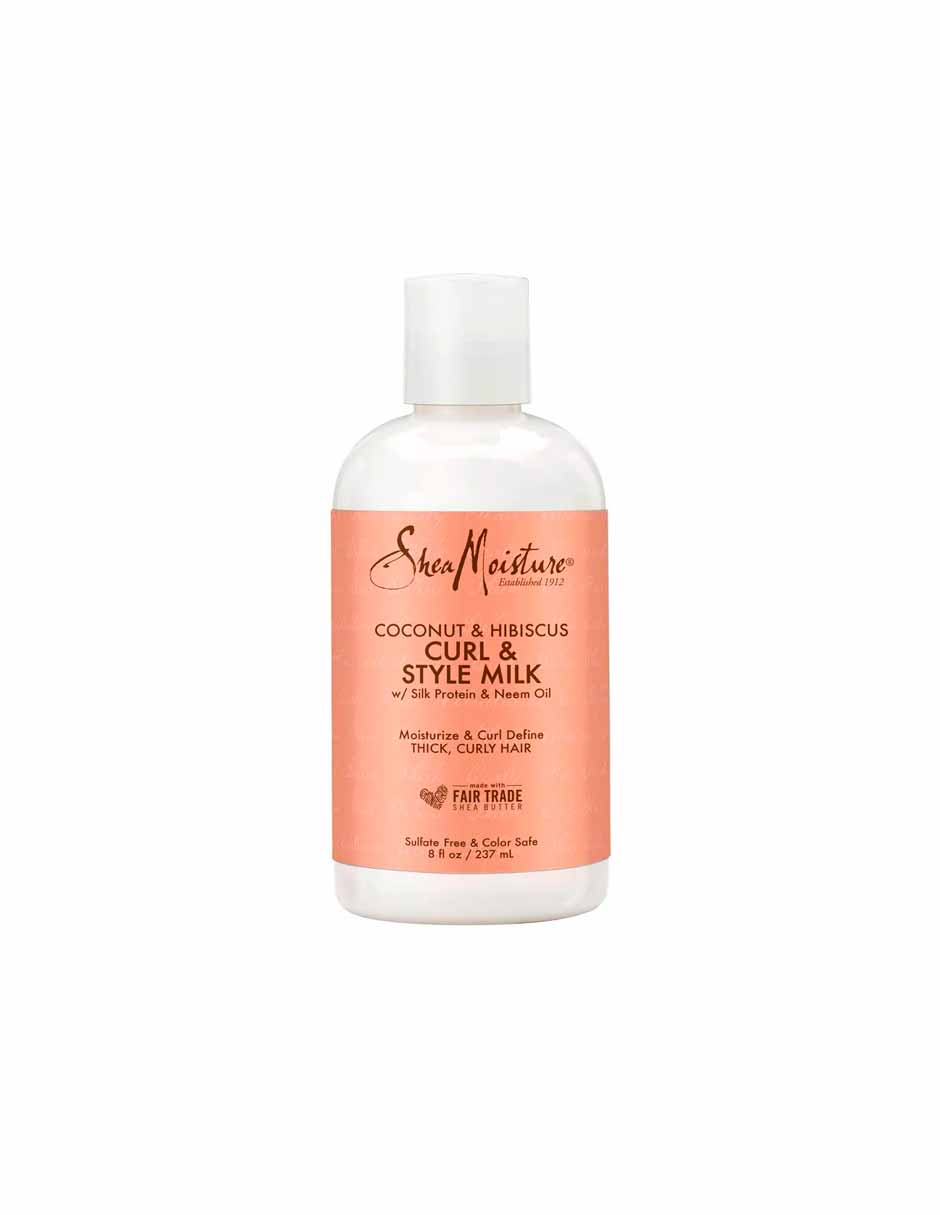 SheaMoisture Curl Enhancing Style Milk, Coconut and Hibiscus Frizz Control Libre de sulfato 237ml