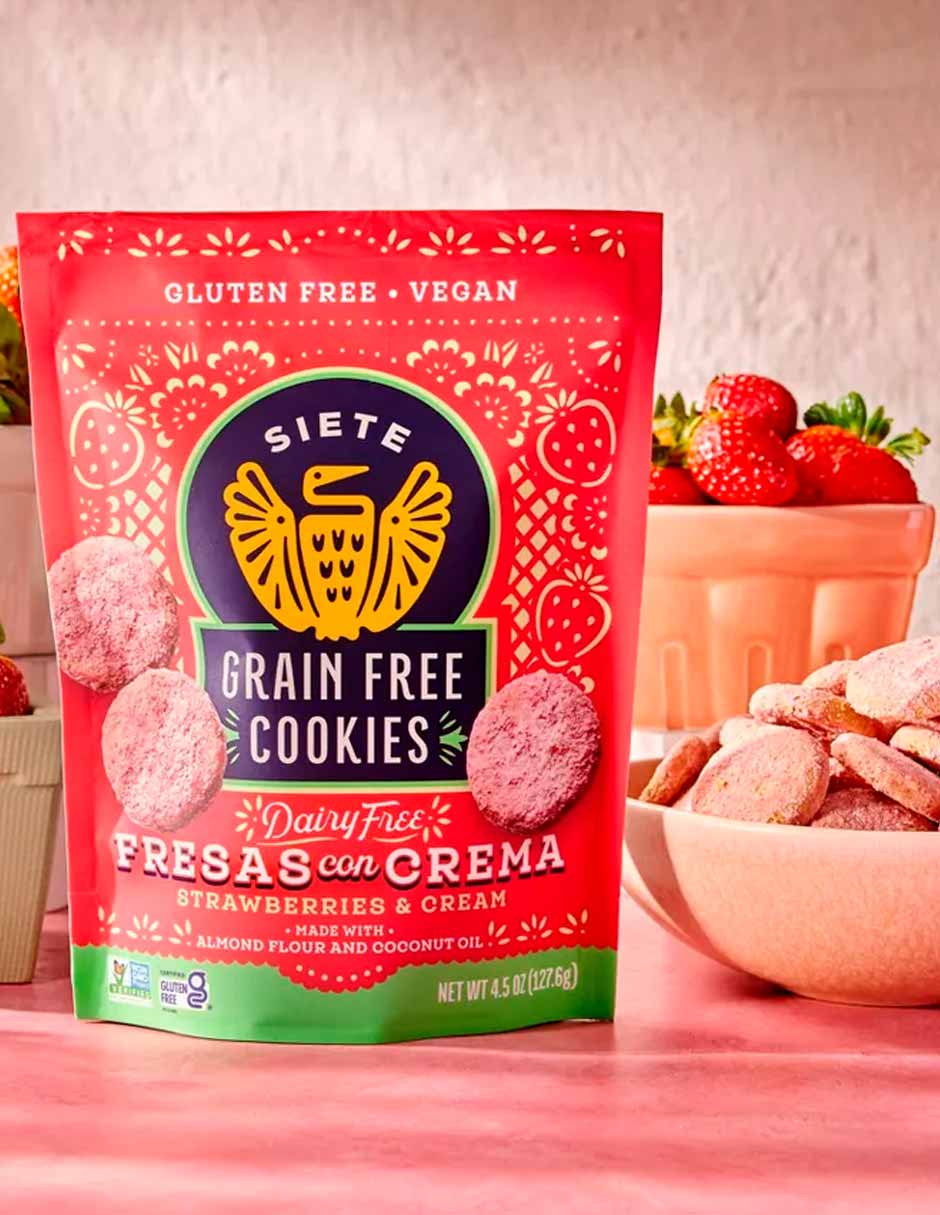 Siete galletas de fresas y crema 127.6gr