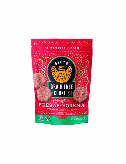 Siete galletas de fresas y crema 127.6gr