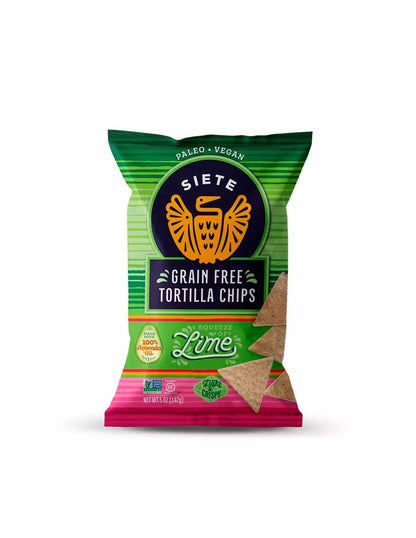 Siete totopos paleo veganas sabor lima 142gr