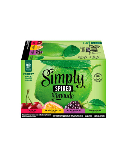 Simply Spiked Limeade, Paquete variado 12 piezas