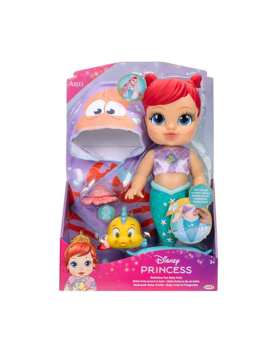 Muñeca Ariel de Baño con Accesorios y Cambios de Color