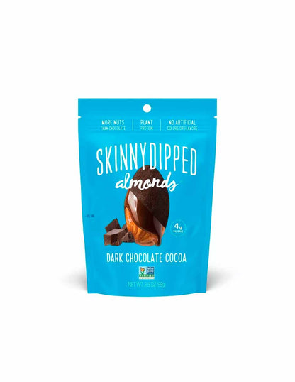 SkinnyDipped Almendras de cacao con chocolate oscuro 99gr