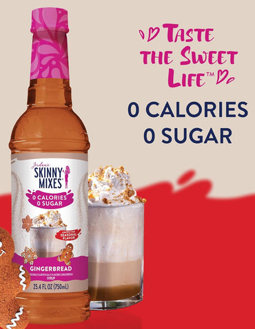 Jarabe sin azúcar sabor pan de jengibre 750ml Skinny Mixes