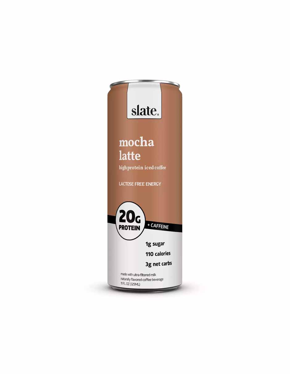 Slate Mocha Latte Café helado con alto contenido proteico 325ml