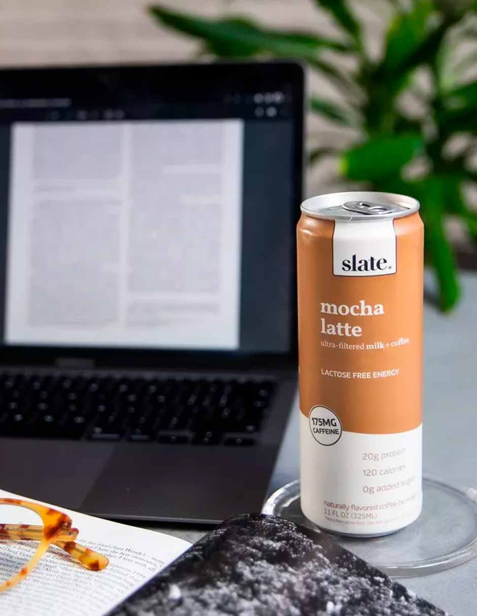 Slate Mocha Latte Café helado con alto contenido proteico 325ml