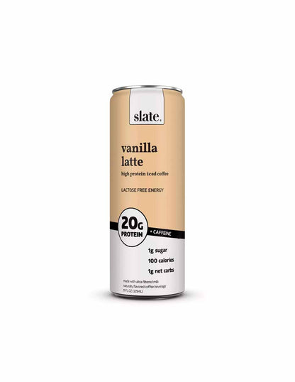 Slate Vanilla Latte Café helado con alto contenido proteico 325ml