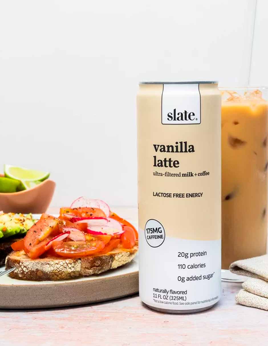 Slate Vanilla Latte Café helado con alto contenido proteico 325ml