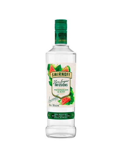 Smirnoff Vodka Infusion Sandpía Mint sin azúcar 750ml