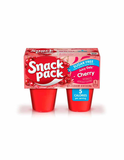 Snack Pack Gelatina sin azúcar 4 pack (Variedad de sabores)