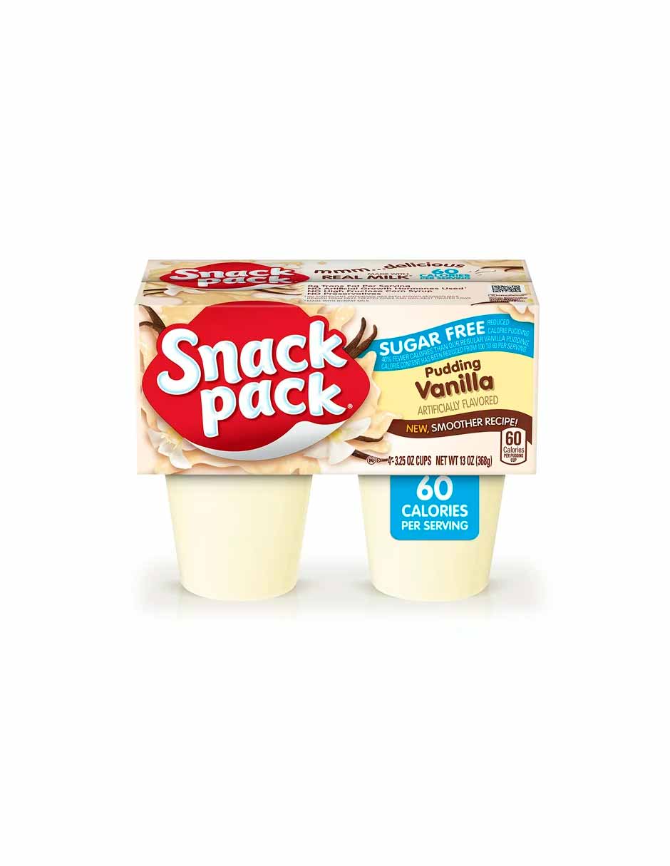 Snack Pack Gelatina sin azúcar 4 pack (Variedad de sabores)