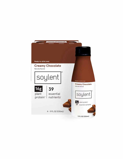 Soylent Reemplazo de comida , chocolate cremoso, 4 unidades