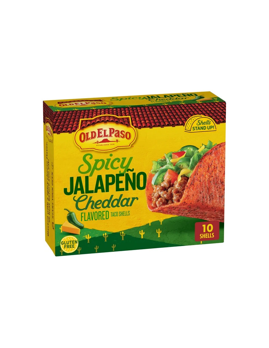 Old El Paso Spicy Jalapeño Cheddar, 10 piezas