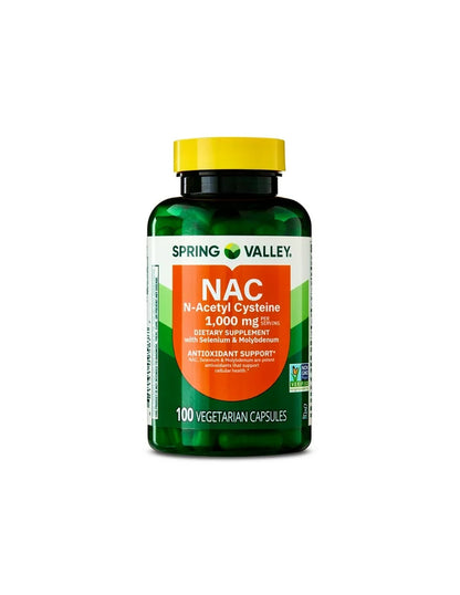 Suplemento NAC Spring Valley 1000mg 100 Cápsulas