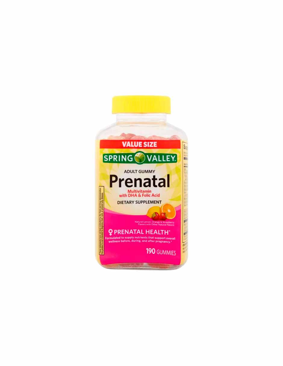 Spring Valley Prenatal gomitas, 190 unidades