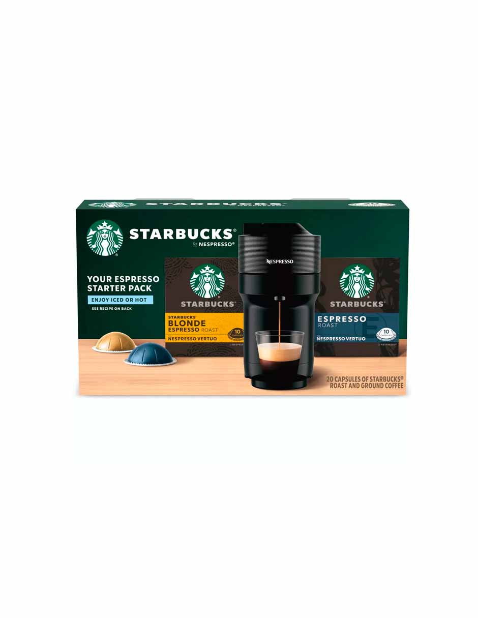 Starbucks Nespresso Vertuo paquete doble de café espresso 16 cápsulas