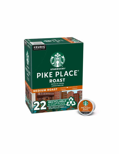 Starbucks Pike Place Medium Roast cápsulas Keurig K-Cup 22 pods