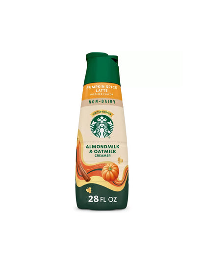 Starbucks Non dairy Pumpkin Spice latte crema para café 828ml
