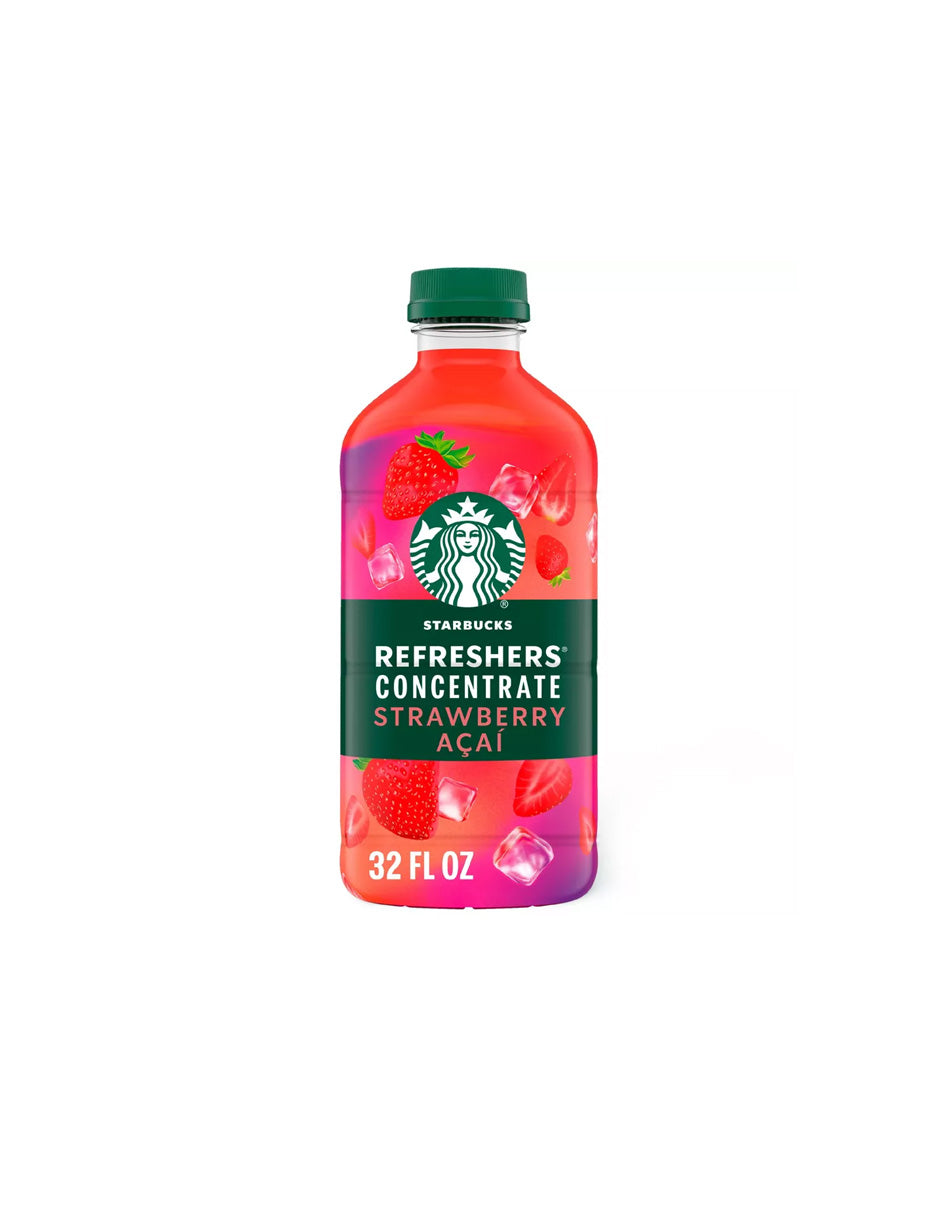 Concentrado Starbucks Refreshers Fresa Acai 946 ml