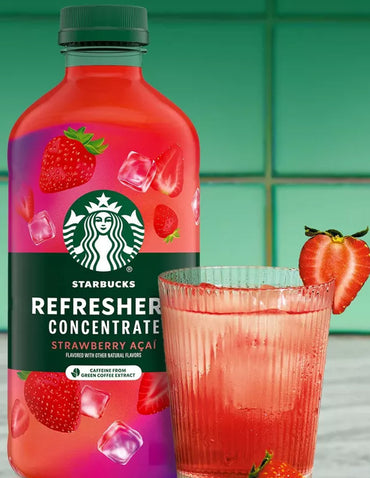 Concentrado Starbucks Refreshers Fresa Acai 946 ml