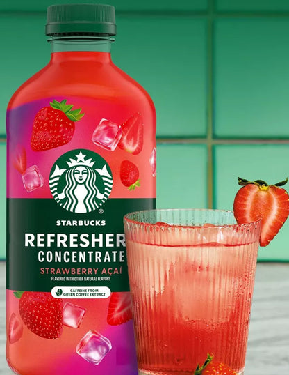Concentrado Starbucks Refreshers Fresa Acai 946 ml