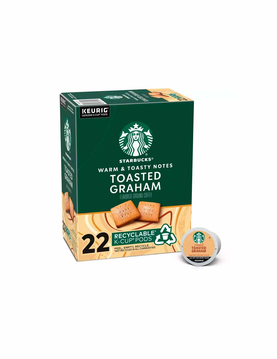 Starbucks Toasted Graham cápsulas de café Keurig 22 pods