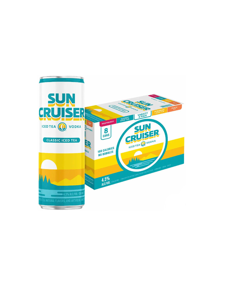 Sun Cruiser Té Helado con Vodka Pack Variado 4 Sabores 8 pack