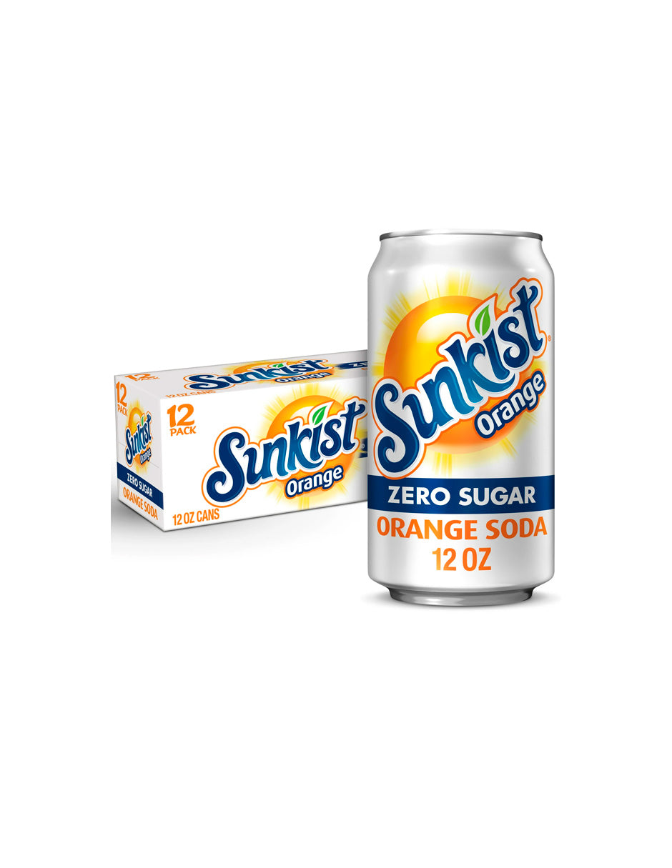 Sunkist Orange sin azúcar 12 pack