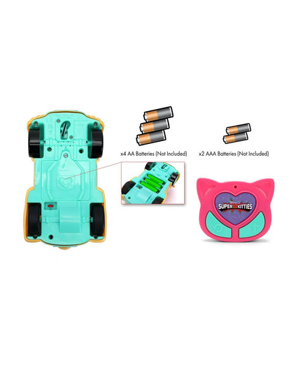 Auto RC Super Kitties Disney Jr con luces y sonido