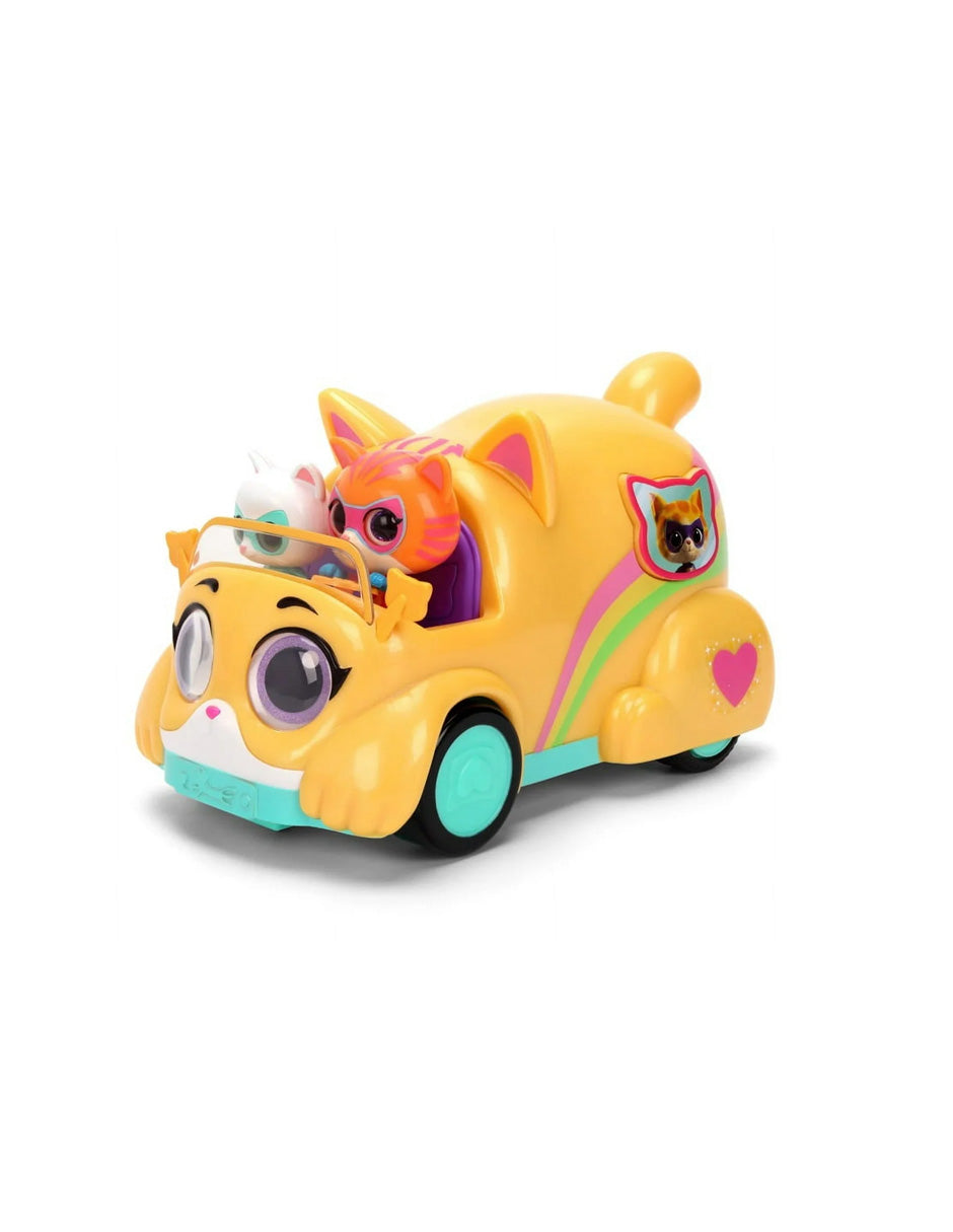 Auto RC Super Kitties Disney Jr con luces y sonido