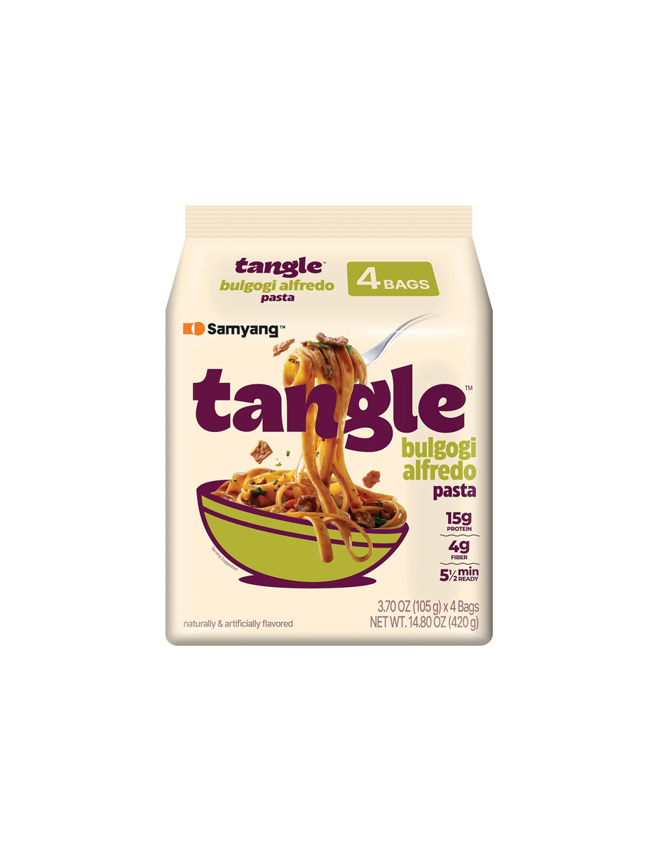 Samyang Pasta Tangle Fideos Instantáneos Paquete de 4 (variedad)