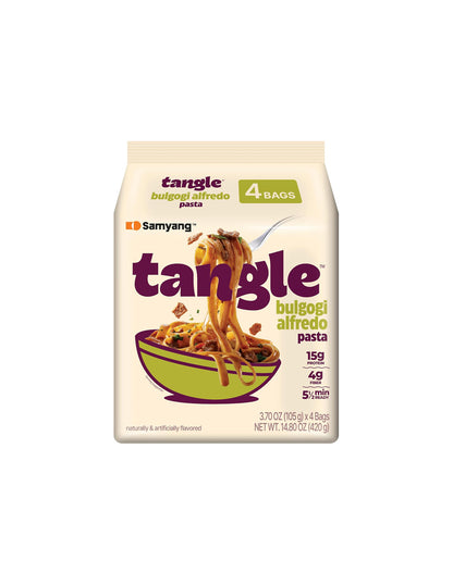 Samyang Pasta Tangle Fideos Instantáneos Paquete de 4 (variedad)
