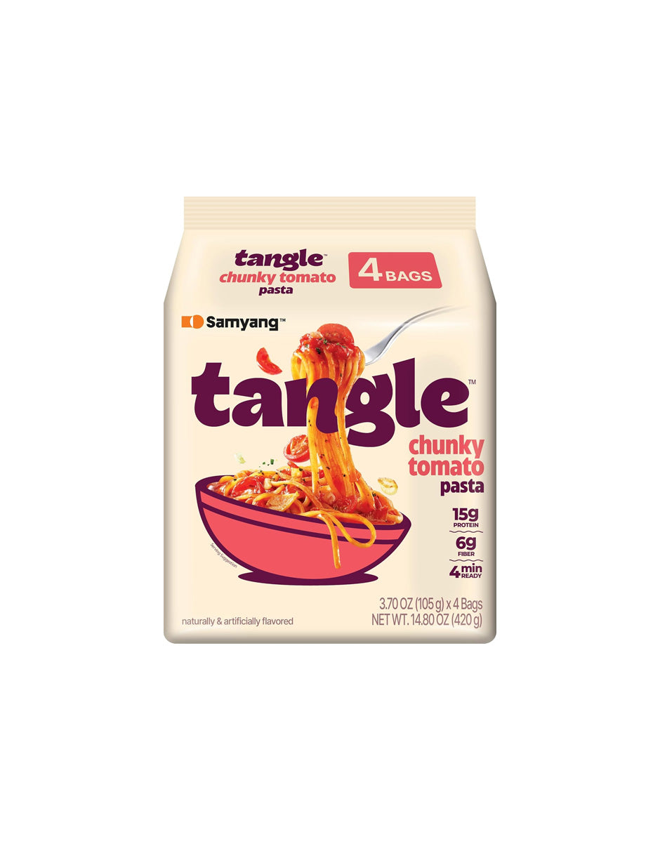 Samyang Pasta Tangle Fideos Instantáneos Paquete de 4 (variedad)
