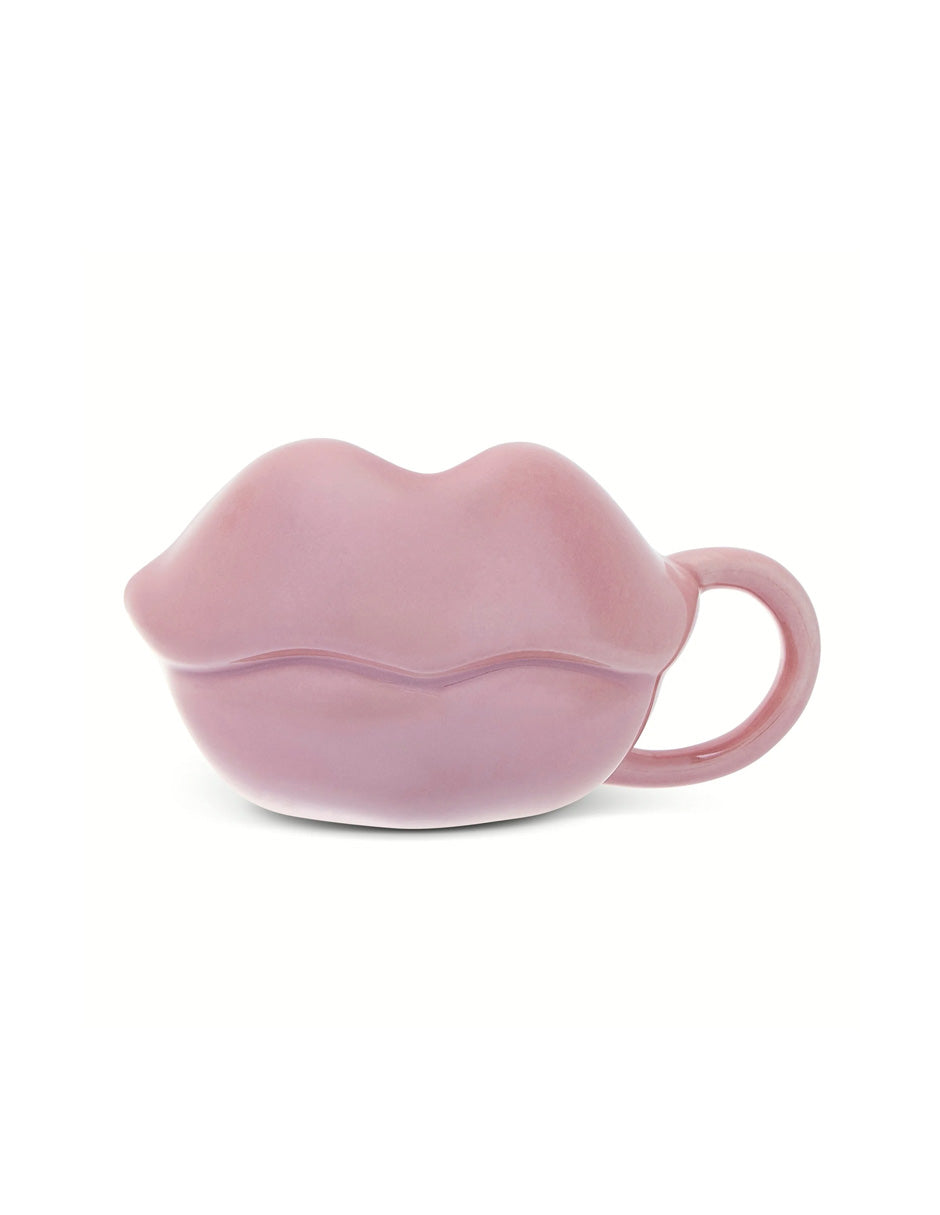 Taza de Cerámica Esculpida Bratz Lips Rosa Perlada 348ml