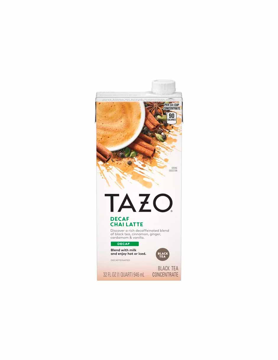 Tazo Latte Chai descafeinado Té Negro 946ml